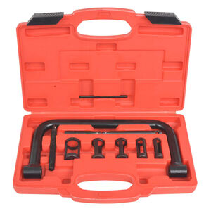 vidaXL Kit de 10 outils de compresseur de ressort &agrave; valve