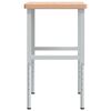vidaXL &Eacute;tabli 100x(55-60)x(73-99,5) cm bois massif de h&ecirc;tre