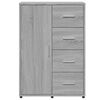 vidaXL Buffets 2 pcs sonoma gris 60x31x84 cm bois d'ing&eacute;nierie