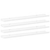 vidaXL &Eacute;tag&egrave;res murales 4 pcs Blanc 80x9x3 cm