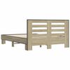 vidaXL Cadre de lit sans matelas ch&ecirc;ne sonoma 120x190 cm