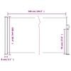 vidaXL Auvent lat&eacute;ral r&eacute;tractable cr&egrave;me 100x500 cm