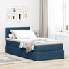 vidaXL Lit avec rangement et matelas avec matelas Bleu 90 x 190 cm