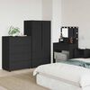 vidaXL Armoires de rangement 2 pcs Noir 80 x 48 x 105 cm