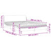 vidaXL Lit avec matelas Dover blanc et noir 160x200 cm similicuir