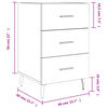 vidaXL Table de chevet ch&ecirc;ne sonoma 40x40x66 cm bois d'ing&eacute;nierie
