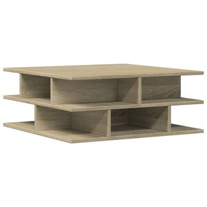 vidaXL Table basse ch&ecirc;ne sonoma 70x70x29 cm bois d'ing&eacute;nierie