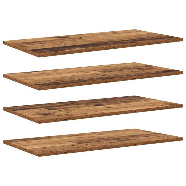 vidaXL &Eacute;tag&egrave;re &agrave; livres 4 pcs Marron 80 x 40 x 1,5 cm