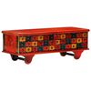 vidaXL Bo&icirc;te de rangement Rouge 110x40x40 cm Bois d'acacia massif