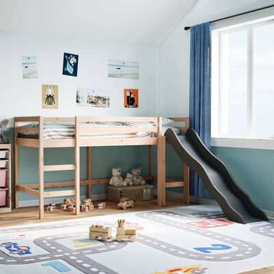 vidaXL Lit mezzanine d'enfants sans matelas 80x200 cm bois pin massif