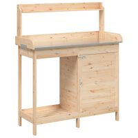 vidaXL Table de rempotage avec armoire bois massif de sapin