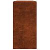 VidaXL &Eacute;tag&egrave;re &agrave; bois 100x40x80 cm acier r&eacute;sistant aux intemp&eacute;ries