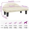 vidaXL Lit pour chien cr&egrave;me 70x52x30 cm velours