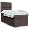 vidaXL Sommier &agrave; lattes de lit avec matelas Marron fonc&eacute; 90x190 cm