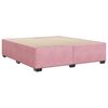 VidaXL Cadre de lit sans matelas rose 180x200 cm velours