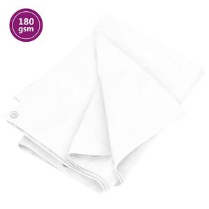 vidaXL B&acirc;che 180 g/m&sup2; 2x3 m Blanc PEHD