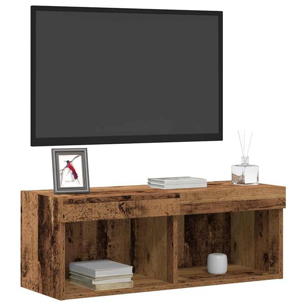 vidaXL Ensemble meuble TV 2 pcs Bois ancien 80 x 30 x 30 cm
