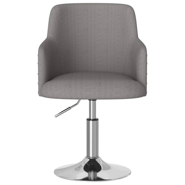 vidaXL Chaises &agrave; manger lot de 4 gris fonc&eacute; tissu