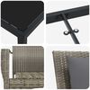vidaXL Ensemble de salle &agrave; manger pour jardin 5 pcs Gris polyrotin