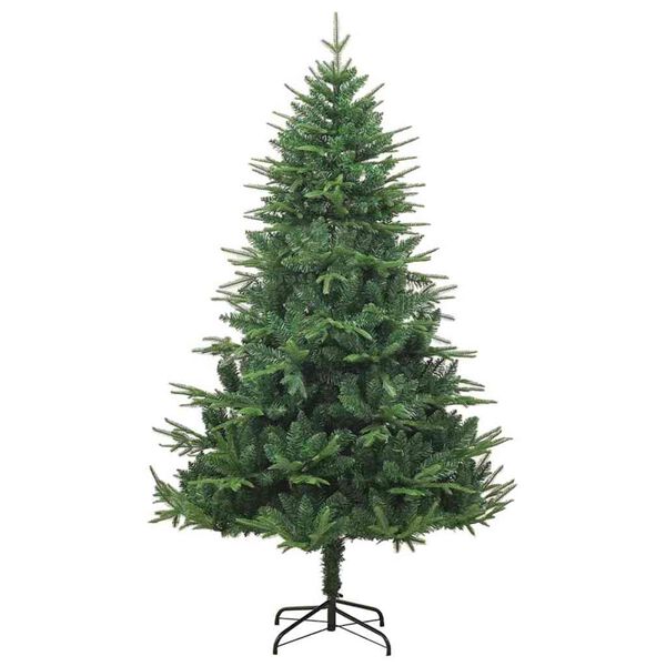 vidaXL Sapin de No&euml;l artificiel pr&eacute;-&eacute;clair&eacute; Vert 180 cm PVC et PE