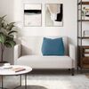 vidaXL Coussin de Dos Bleu 60 x 20 x 50 cm Tissu en velours c&ocirc;tel&eacute;