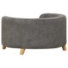 vidaXL Canap&eacute; pour chien Gris 69x69x36 cm Peluche