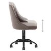 vidaXL Chaises pivotantes &agrave; manger lot de 2 gris clair velours