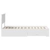 vidaXL Cadre de lit Blanc et Argent 75 x 190 cm Bois d'ing&eacute;nierie
