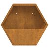vidaXL Jardini&egrave;res murales 2 pcs Rouill&eacute; Acier corten 46x10x40 cm