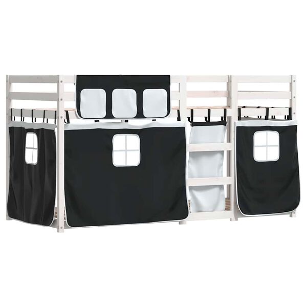 vidaXL Lit superposé sans matelas 90x200 cm bois de pin massif