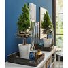 LECHUZA Jardini&egrave;re DELTINI ALL-IN-ONE Blanc brillant