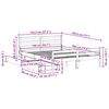 vidaXL Cadre de lit sans matelas 140x190 cm bois de pin massif