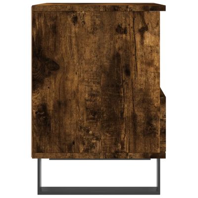 vidaXL Table de chevet chêne fumé 40x35x50 cm bois d’ingénierie