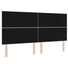 vidaXL T&ecirc;te de lit avec t&ecirc;te de lit Cr&egrave;me 200 cm Cuir synth&eacute;tique