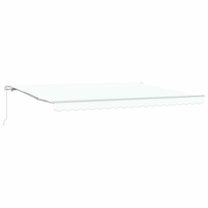 vidaXL Auvent r&eacute;tractable Blanc 450 x 350 x 165 cm
