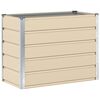 vidaXL Jardini&egrave;re Ivoire 100 x 50 x 75 cm Acier galvanis&eacute;