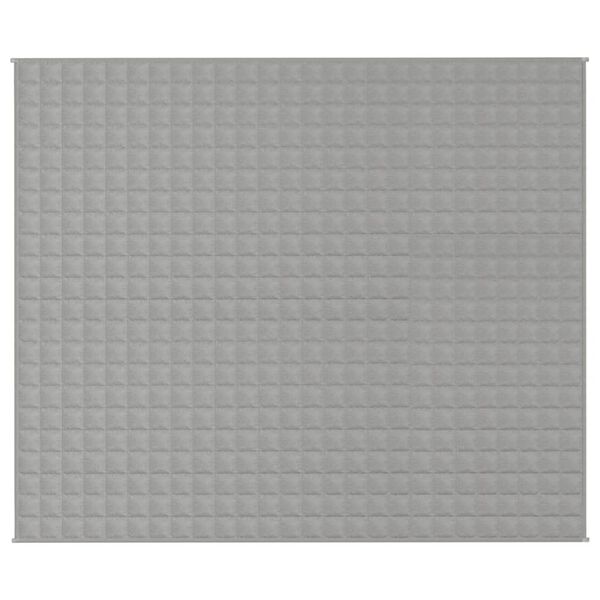 vidaXL Couverture lest&eacute;e Gris 220x260 cm 15 kg Tissu