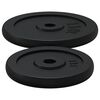 vidaXL Barre d'halt&egrave;res avec plaques 60 kg fonte