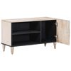 vidaXL Meuble TV Blanc 80 x 31,5 x 46 cm Bois de mangue massif