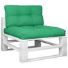vidaXL Coussins de palette lot de 2 vert tissu