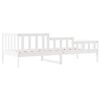 vidaXL Lit de jour sans matelas blanc 80x200 cm bois de pin massif