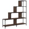 vidaXL Biblioth&egrave;que &agrave; 4 niveaux ch&ecirc;ne marron bois d'ing&eacute;nierie