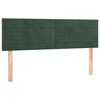 vidaXL Sommier &agrave; lattes de lit avec matelas LED Vert fonc&eacute; 140x200 cm