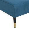 vidaXL Chaise longue bleu velours