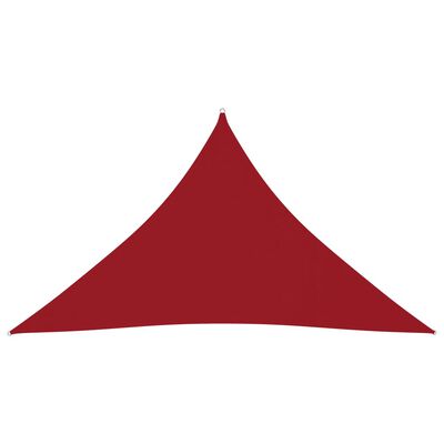 vidaXL Voile de parasol Tissu Oxford triangulaire 4x4x5,8 m Rouge