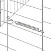vidaXL Cage pour lapins Argent 400 x 78 x 78 cm Acier galvanis&eacute;