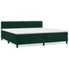 vidaXL Sommier &agrave; lattes de lit et matelas Vert fonc&eacute; 200x200cm Velours