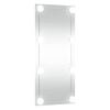 vidaXL Miroir mural avec lumi&egrave;res LED 50x100 cm verre rectangulaire