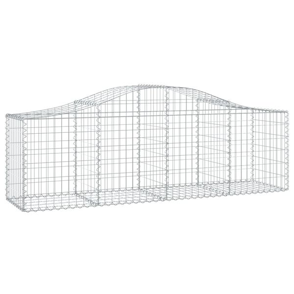 vidaXL Paniers &agrave; gabions arqu&eacute;s 40 pcs 200x50x60/80 cm fer galvanis&eacute;