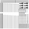 vidaXL Cl&ocirc;ture de jardin 8 pcs Gris 170 x 215 cm